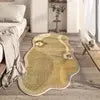Machine Washable Carpet Area Rug for Bedroom Medium Pile Area Rugs Anti-Slip Backing Thick Polyester Faux Wool Floor Carpet