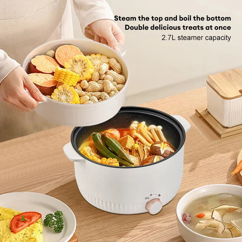 5L kitchen Electric Cooker Double Pot Multi-function cookers Household Non-stick Pan Hot Pot Rice Cooker Cooking Appliances
