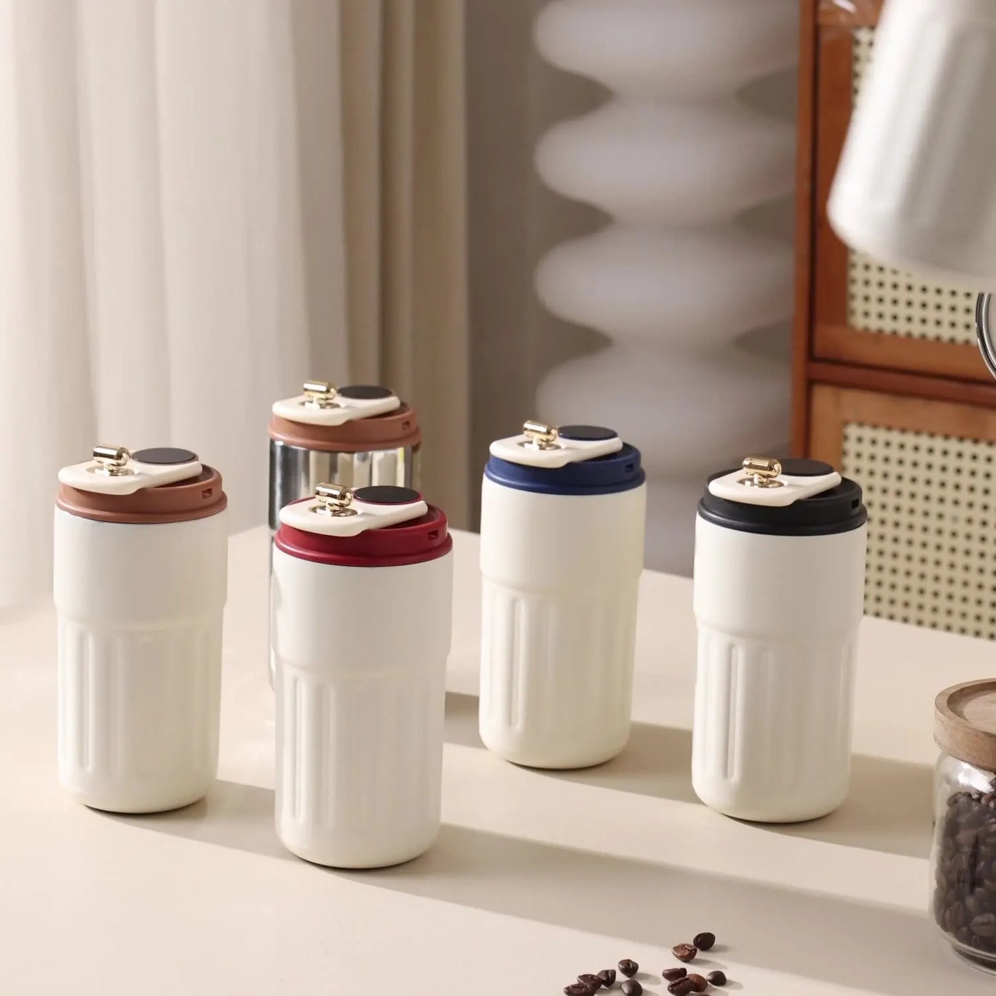 450ml 316 Stainless Steel Intelligent Temperature Display Smart Portable Travel Vacuum Cup Water Coffee Tumbler Thermos Mug