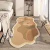 Machine Washable Carpet Area Rug for Bedroom Medium Pile Area Rugs Anti-Slip  Backing Thick Polyester Faux Wool Floor Carpet