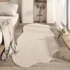 Machine Washable Carpet Area Rug for Bedroom Medium Pile Area Rugs Anti-Slip  Backing Thick Polyester Faux Wool Floor Carpet