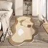 Machine Washable Carpet Area Rug for Bedroom Medium Pile Area Rugs Anti-Slip  Backing Thick Polyester Faux Wool Floor Carpet