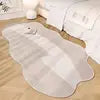 Machine Washable Carpet Area Rug for Bedroom Medium Pile Area Rugs Anti-Slip  Backing Thick Polyester Faux Wool Floor Carpet