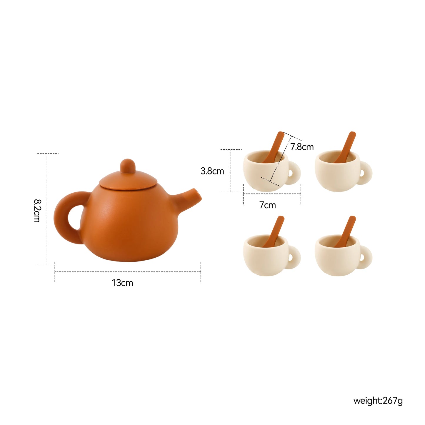 Wooden Afternoon Tea Set Toys,Early Educational Toys for Toddlers,Kitchen Accessories Afternoon Tea Party Food Play Girls Toys