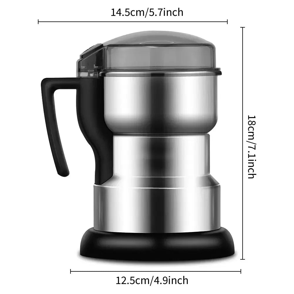 High Power Electric Coffee Grinder Kitchen Cereal Nuts Beans Spices Grains Grinder Machine Multifunctional Home Coffee Grinder
