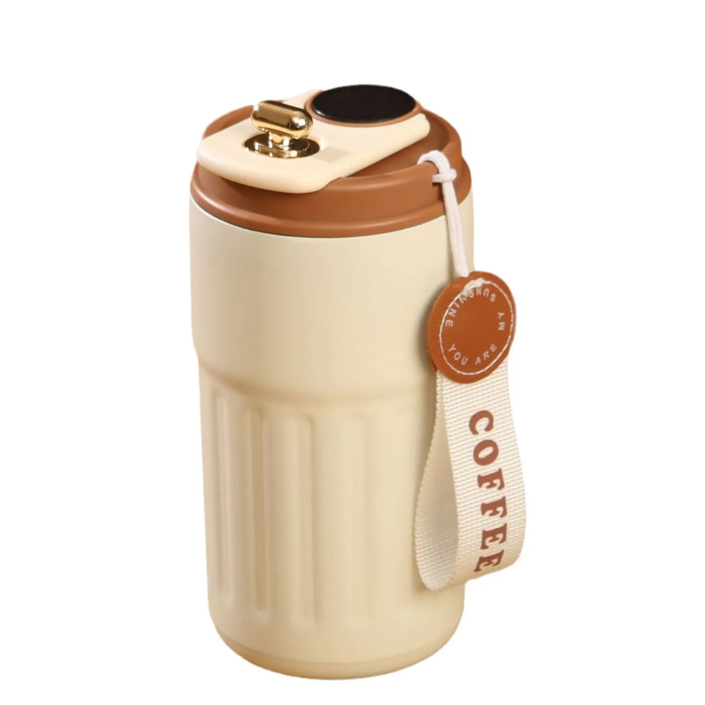 450ml 316 Stainless Steel Intelligent Temperature Display Smart Portable Travel Vacuum Cup Water Coffee Tumbler Thermos Mug