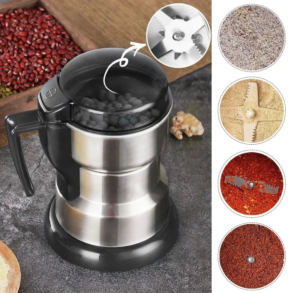 High Power Electric Coffee Grinder Kitchen Cereal Nuts Beans Spices Grains Grinder Machine Multifunctional Home Coffee Grinder