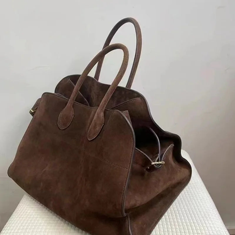 Tote Bag Women'S New Autumn And Winter High-End Niche Design Large-Capacity Retro Commuter Handbag Gift