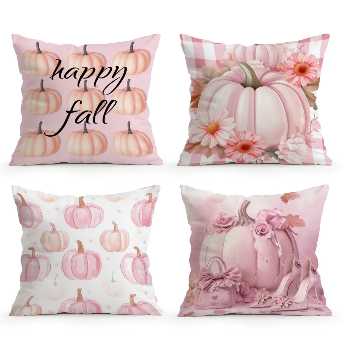 Autumn Leaves Bohemia Print Cushion Cover Peach Skin Velvet Room Home Sofa Living Office Car Simplicity Pillow Cover