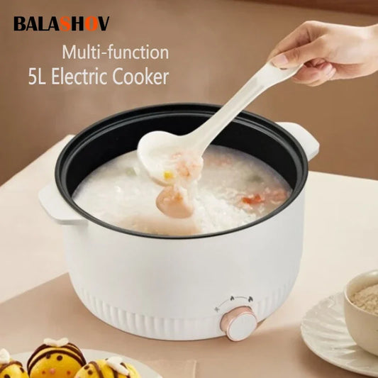5L kitchen Electric Cooker Double Pot Multi-function cookers Household Non-stick Pan Hot Pot Rice Cooker Cooking Appliances
