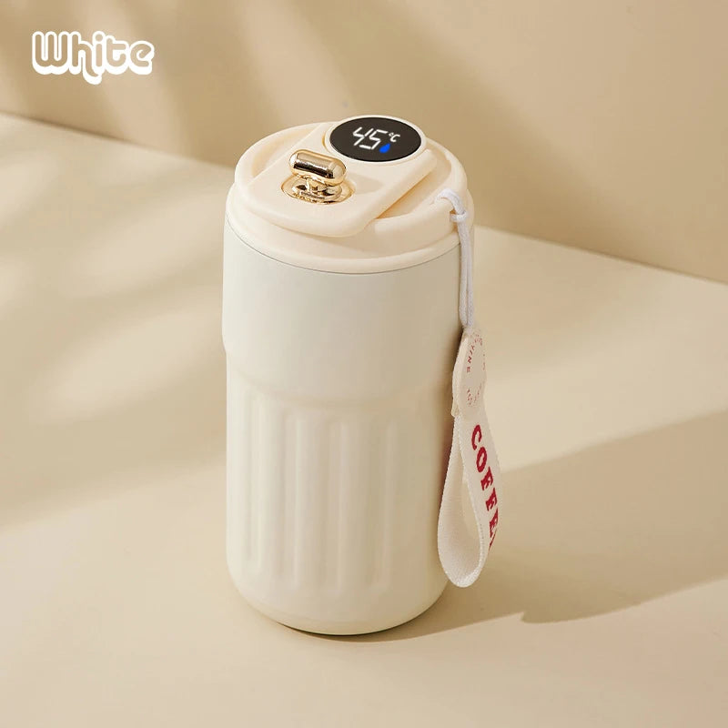 450ml 316 Stainless Steel Intelligent Temperature Display Smart Portable Travel Vacuum Cup Water Coffee Tumbler Thermos Mug
